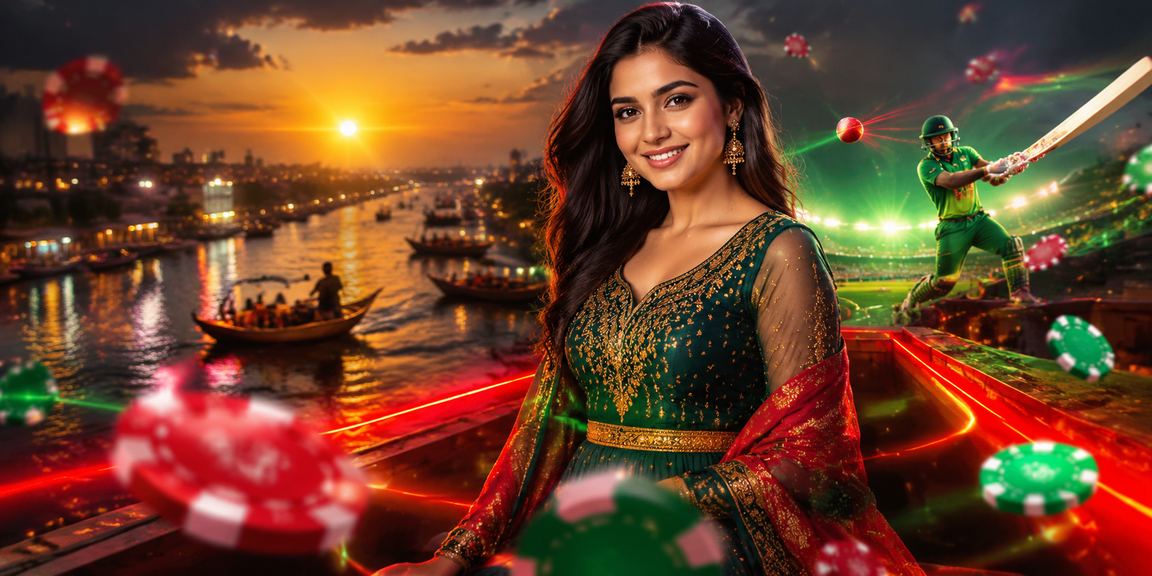 বরিশালে লাল সবুজ থিমে ক্রিকেট বেটিং পরিবেশ