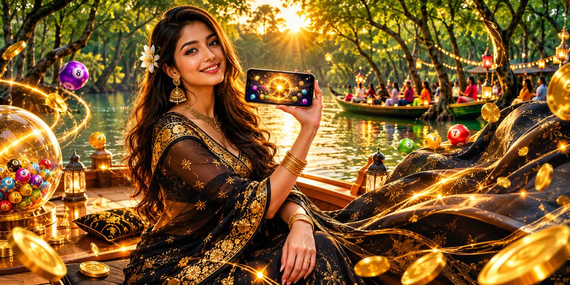 সিলেটে লটারি গেম মোবাইল অ্যাপে খেলার দৃশ্য
